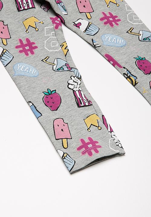 Name It - Berit leggings - grey melange