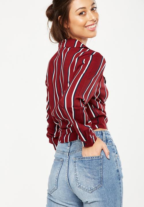 Cotton On - Tasia wrap top - red