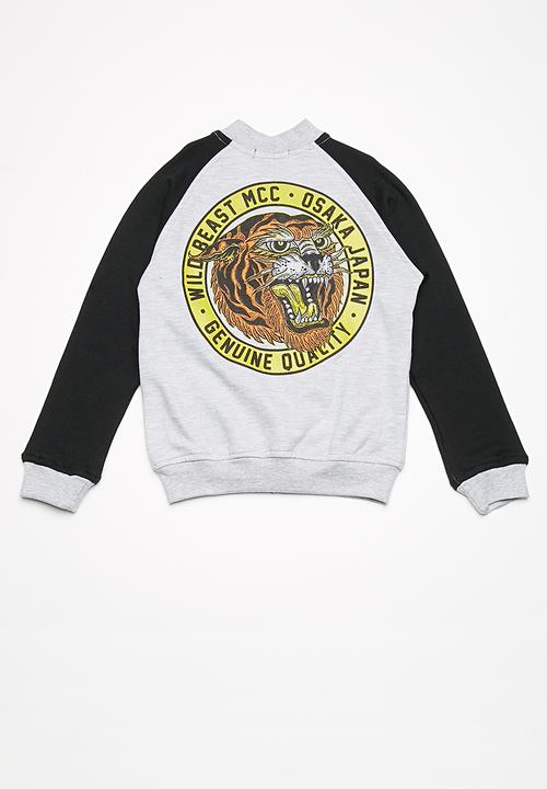 basicthread - Kids boys printed fleece bomber