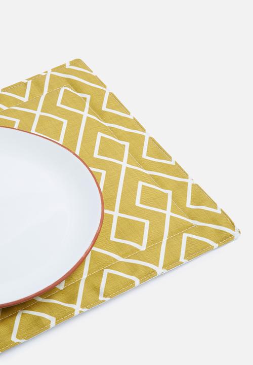 Grey Gardens - Link placemat set of 2