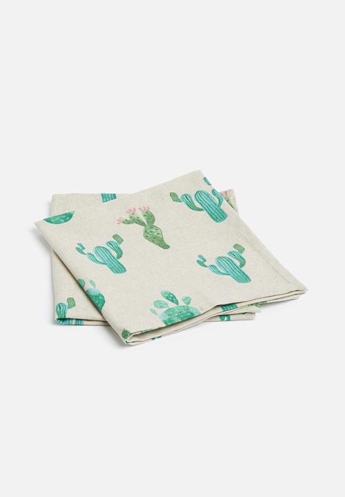 Grey Gardens - Cactus napkin set of 2