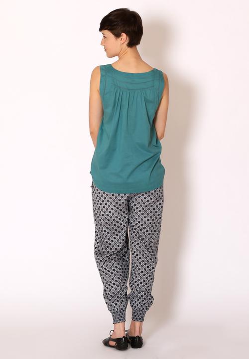 Pintuck - Petra Gather Top – Teal