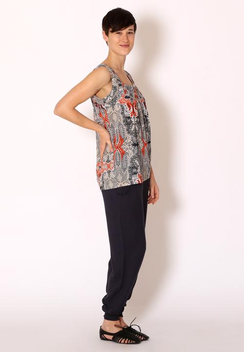 Pintuck - Petra Gather Top – Henna