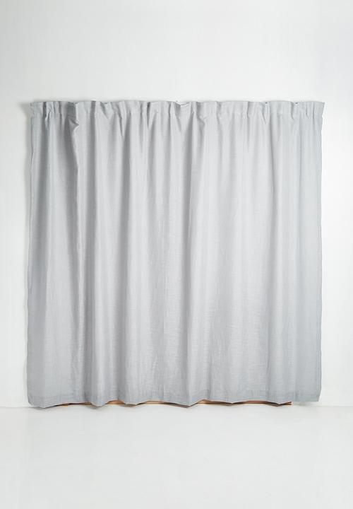 Sixth Floor - Taped lined curtain - grey