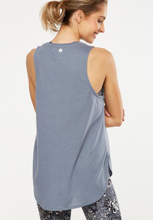 Cotton On - Scooped flow tank top - grey
