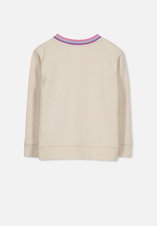 Cotton On - Kids Sage set in sleeve fleece
