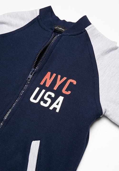 basicthread - Kids boys printed fleece bomber