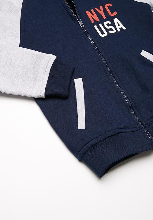 basicthread - Kids boys printed fleece bomber