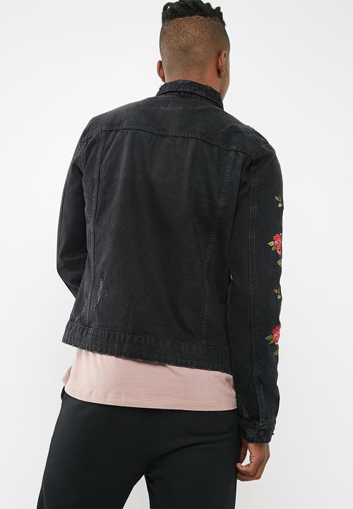 Only & Sons - Roses denim trucker jacket