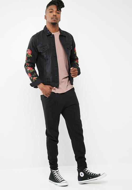 Only & Sons - Roses denim trucker jacket