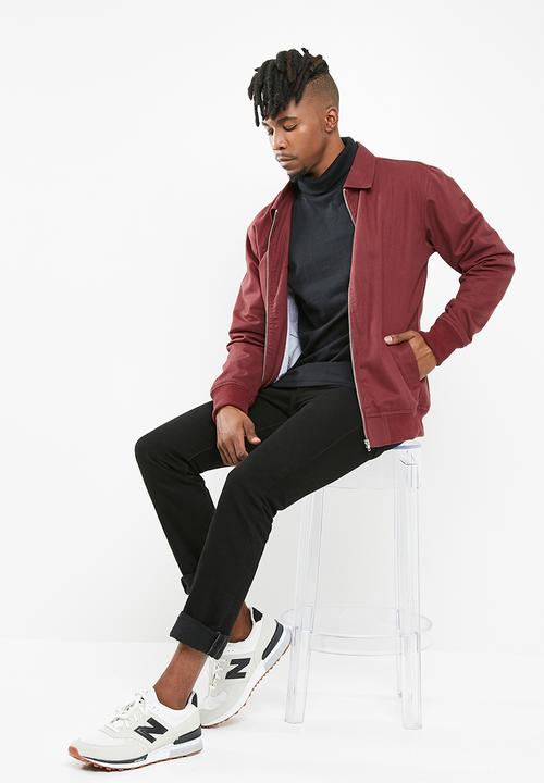 basicthread - Harrington jacket - burgundy