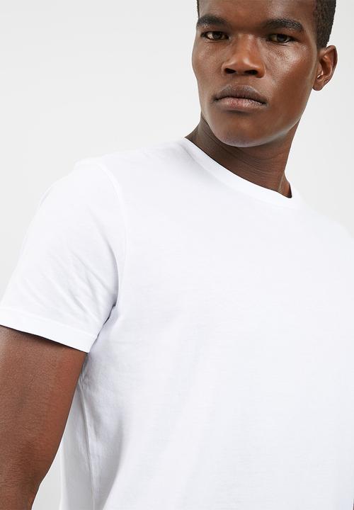 basicthread - Longline curved hem tee 3 pack