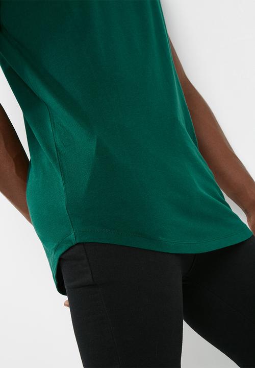 basicthread - Longline curved hem tee 3 pack