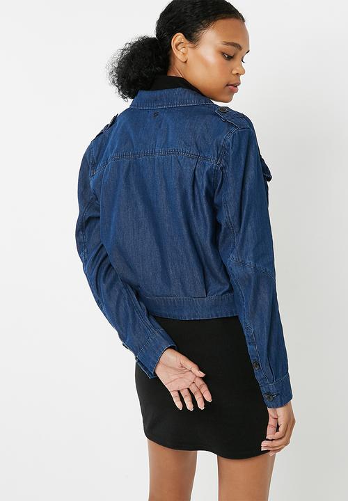 G-STAR - Army cropped denim jacket