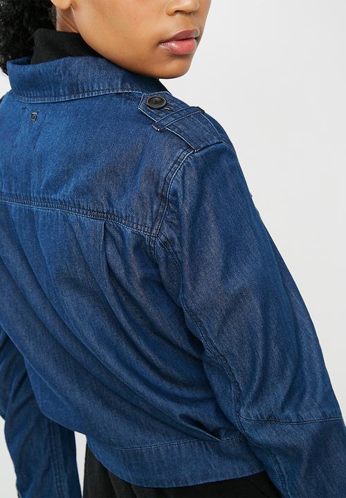 G-STAR - Army cropped denim jacket