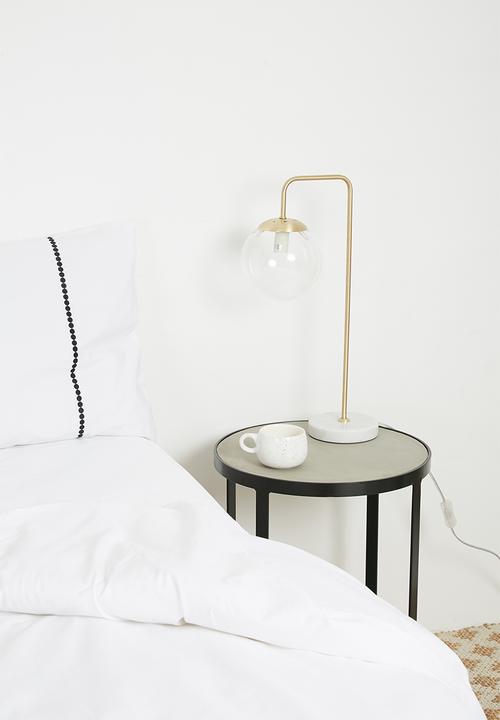 Sixth Floor - Blair table lamp - clear/gold