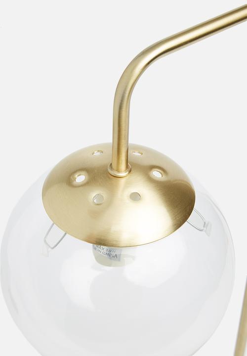 Sixth Floor - Blair table lamp - clear/gold