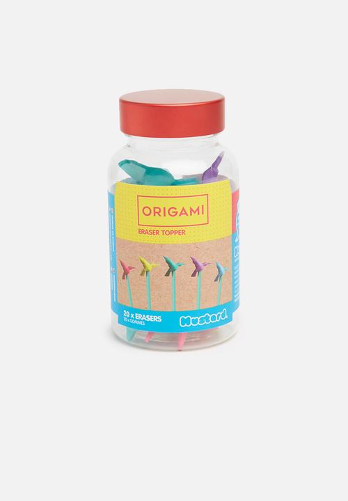 Mustard  - Origami eraser toppers