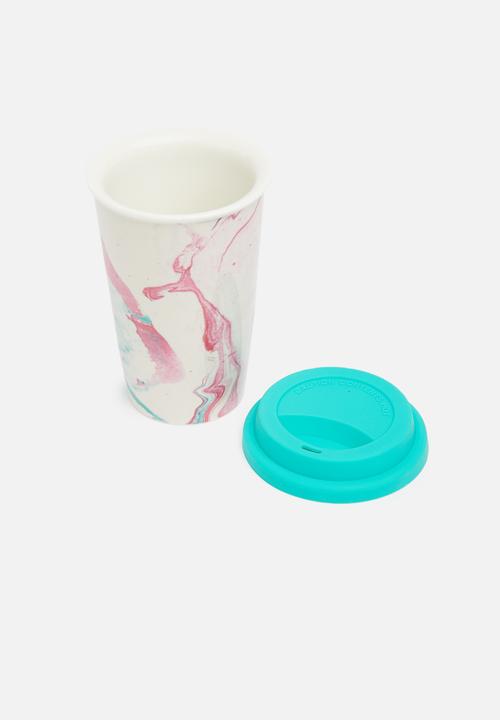 Mustard  - Marble double wall mug