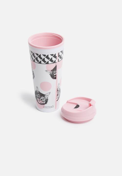 Mustard  - Cat double wall mug