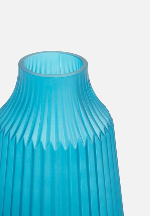 Present Time - Stripes vase - blue 