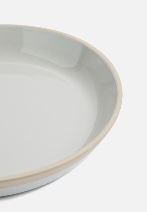 Present Time - Large brisk platter - grey