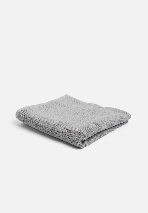 Linen House - Reed guest hand towel - grey