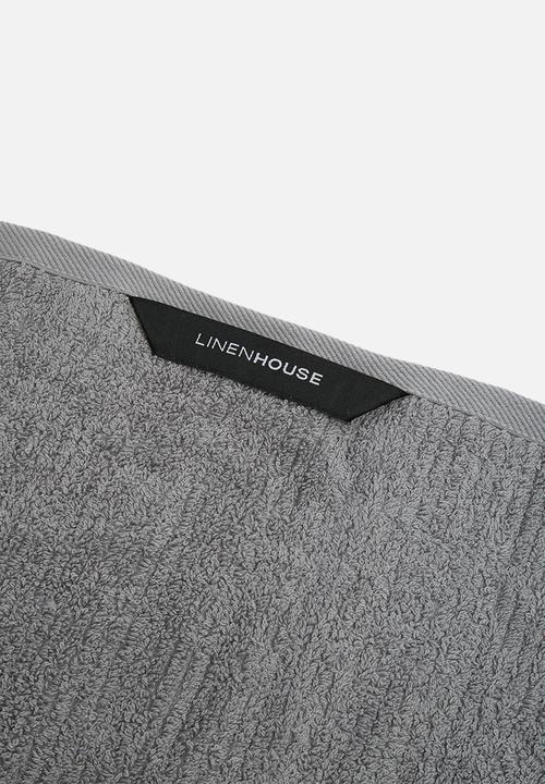 Linen House - Reed guest hand towel - grey