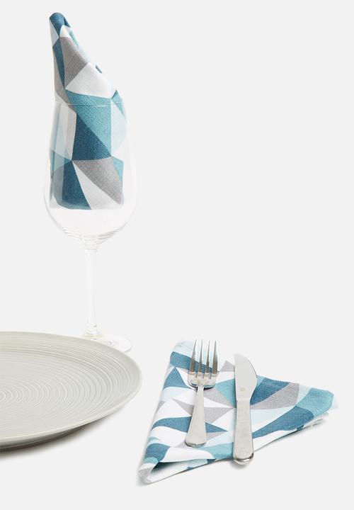 Grey Gardens - Shattered napkin set of 2