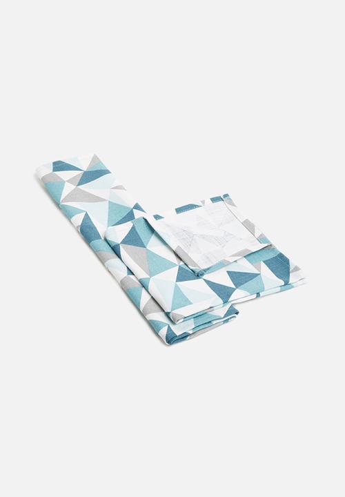Grey Gardens - Shattered napkin set of 2