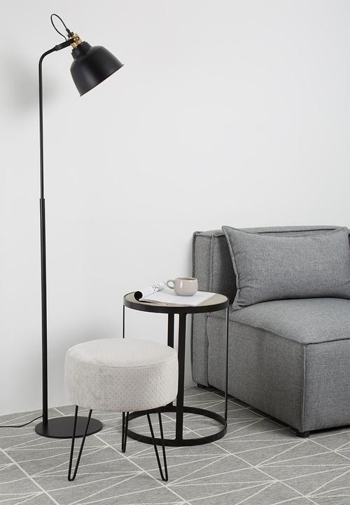 Sixth Floor - Brooklyn floor lamp - black