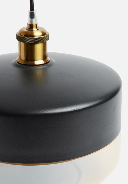 Sixth Floor - Duo plump pendant - black