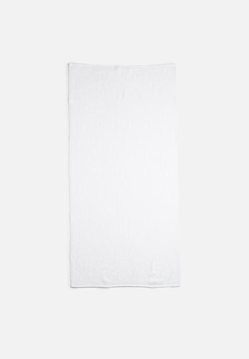 Linen House - Reed towel  -  white
