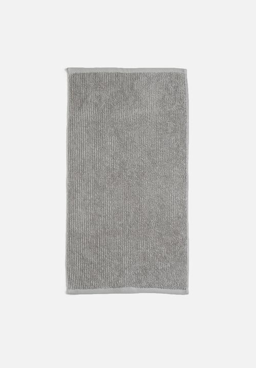 Linen House - Reed bath towel - grey