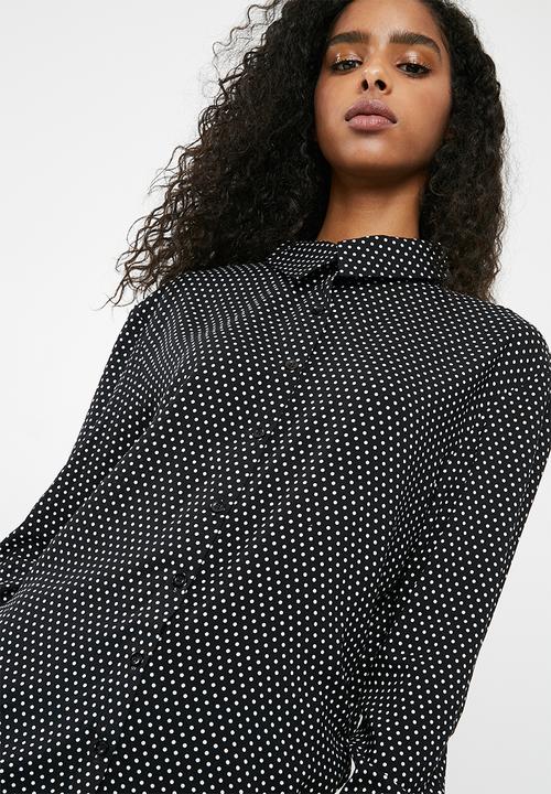 dailyfriday - Oversize shirt - black & white