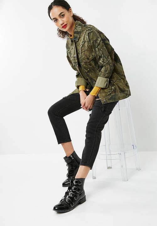 Missguided - Hunter camo jacket - green