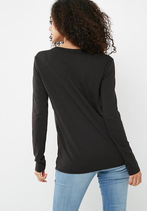 G-STAR - Jiling straight long sleeve tee - black