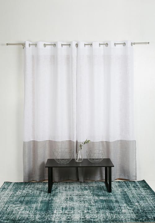 Sixth Floor - Two tone eyelet curtain