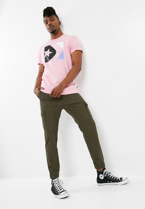 Converse - Star chevron tee - pink 