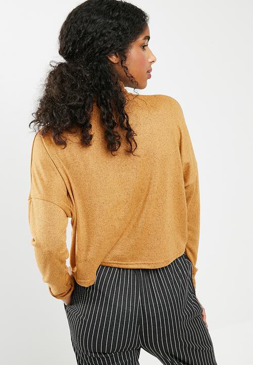 dailyfriday - Slouchy turtleneck top - yellow