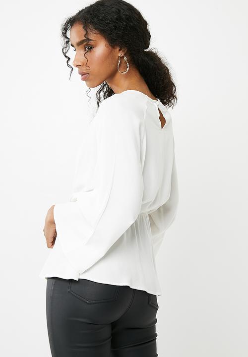 dailyfriday - Tie front blouse - white 