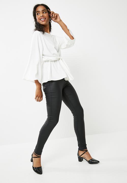 dailyfriday - Tie front blouse - white 