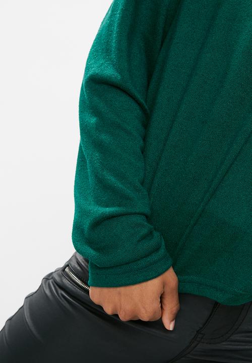 dailyfriday - Slouchy turtleneck top - green