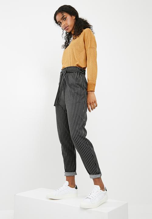 dailyfriday - Paper bag trouser - black 