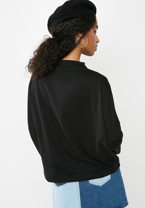 dailyfriday - Oversize knit top - black