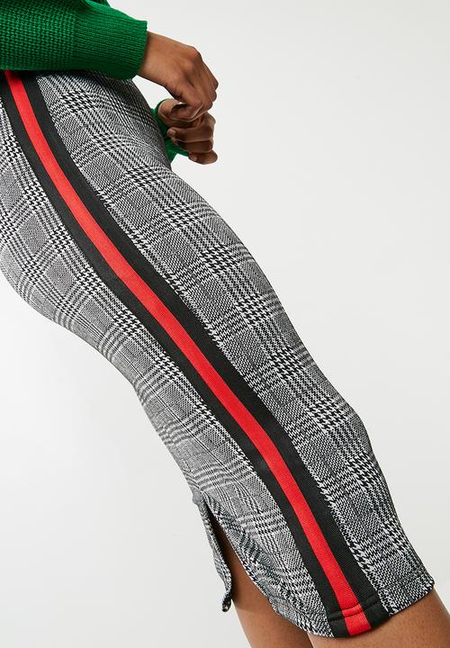 dailyfriday - Check bodycon skirt - grey 