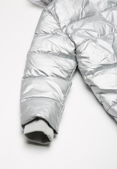 Cotton On - Kids laura puffer jacket - silver 