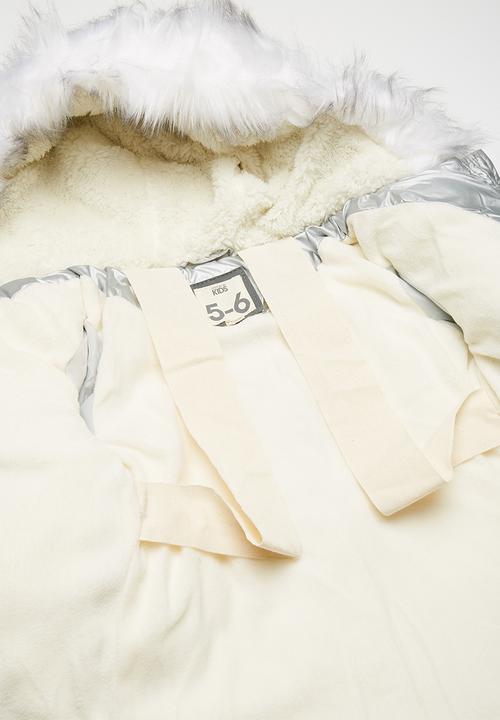 Cotton On - Kids laura puffer jacket - silver 