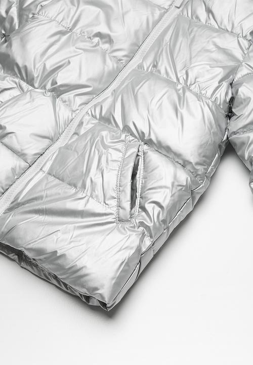 Cotton On - Kids laura puffer jacket - silver 