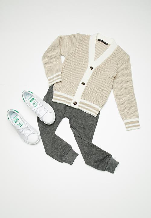 basicthread - Kids boys tipped cardigan - beige
